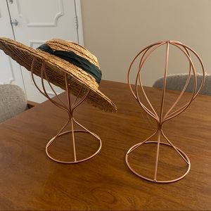 Hat Stands - Rose Gold - Metal